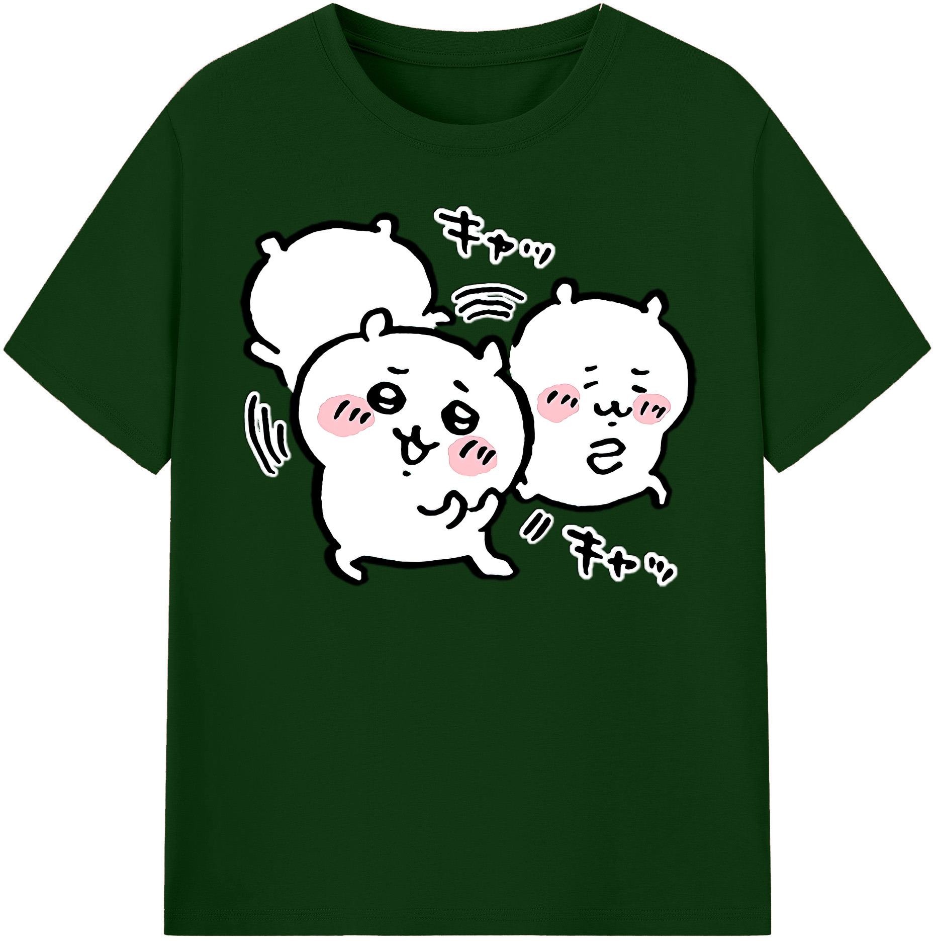 （画像用） ちいかわ ちいかわ Chii-kawa chiikawa 綿100％半袖Tシャツ（フロントプリント）